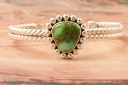 Artie Yellowhorse Genuine Sonoran Turquoise Bracelet